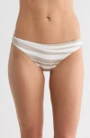 Vitamin A ® Midori Stripe Bikini Bottoms In Neutral
