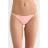 Vitamin A ® Moss Adjustable Side String Bikini Bottoms In Pink