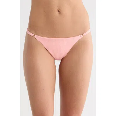 Vitamin A ® Moss Adjustable Side String Bikini Bottoms In Pink