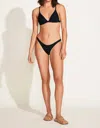 Vitamin A Moss Bralette Ribbed Top In Black In Black