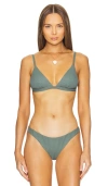 VITAMIN A MOSS TRIANGLE BIKINI TOP