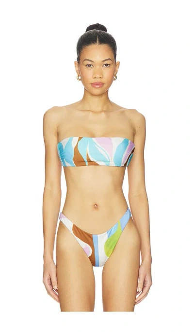 Vitamin A Nala Bandeau Bikini Top In Multi