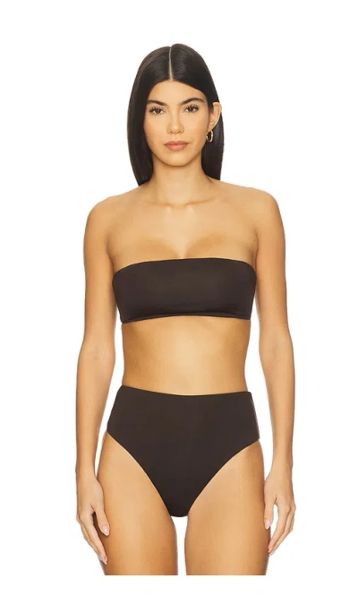 Vitamin A Nala Bandeau Bikini Top In Brown