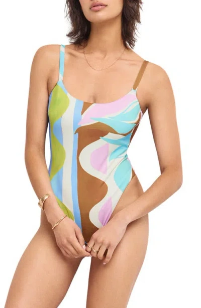 Vitamin A ® Nova Low Back One-piece Swimsuit In Multi