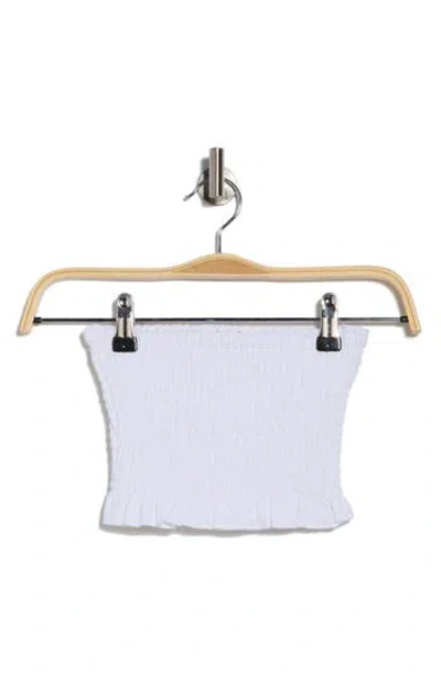 Vitamin A ® Nya Smocked Bandeau Cover-up Top In White