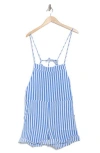 Vitamin A ® Ophelia Linen & Organic Cotton Cover-up Overalls In Coastal Stripe