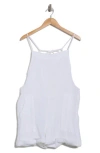 Vitamin A ® Ophelia Linen & Organic Cotton Cover-up Overalls In White