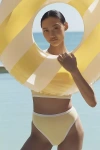Vitamin A Pacific High-waist Bikini Bottoms In Yellow