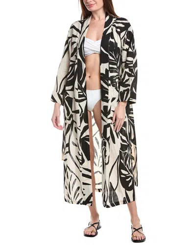 Vitamin A Palmilla Linen Robe In Multi