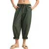 Vitamin A ® Parker Organic Cotton Cuff Cover-up Pants In Green