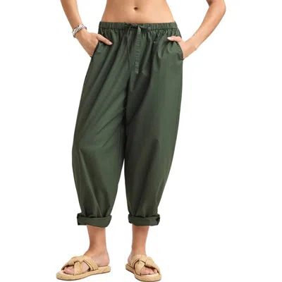 Vitamin A ® Parker Organic Cotton Cuff Cover-up Pants In Green