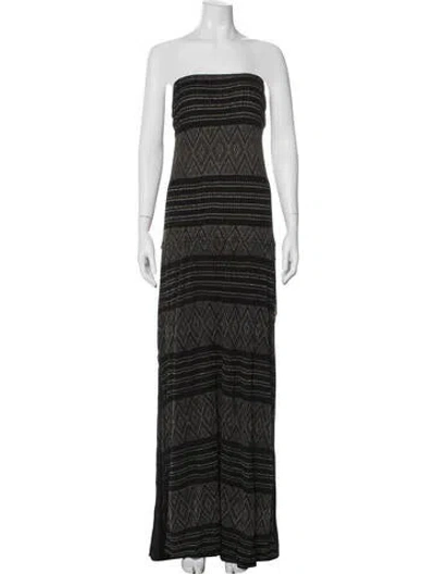 Pre-owned Vitamin A Patterned Long Dress In Multi