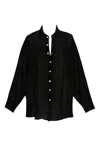 Vitamin A Playa Boyfriend Shirt Black In Black
