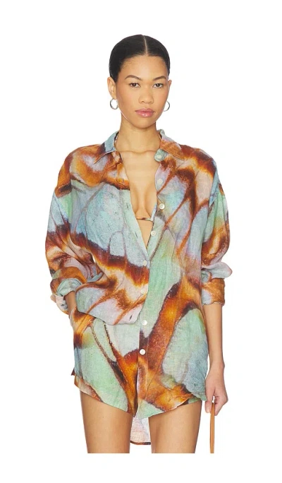 Vitamin A Playa Boyfriend Shirt In Multi