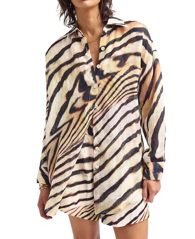 Vitamin A Playa Boyfriend Shirt. - In Multi