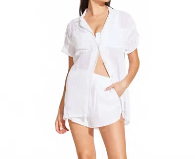 Vitamin A Playa Pocket Blouse In White