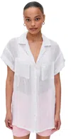 Vitamin A Playa Pocket Blouse White In White