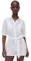 Vitamin A Playa Romper White In White