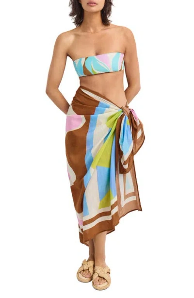 Vitamin A ® Samara Cover-up Sarong In Multi