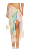 Vitamin A Samara Sarong In Mint,blush