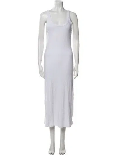 Pre-owned Vitamin A Scoop Neck Long Dress W/ Tags In White
