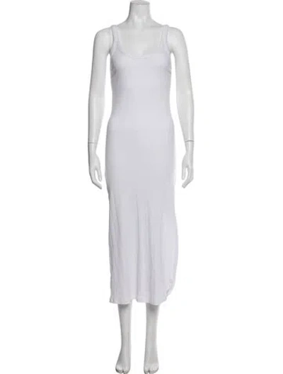 Pre-owned Vitamin A Scoop Neck Long Dress W/ Tags In White