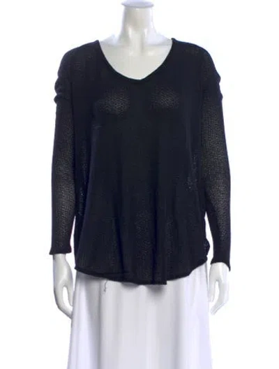 Pre-owned Vitamin A Scoop Neck Sweater In Blue