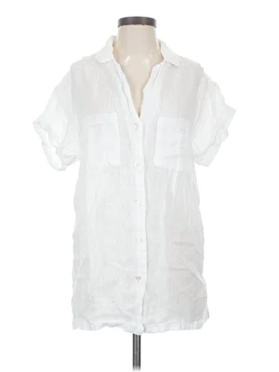 Pre-owned Vitamin A Short Sleeve Blouse In White