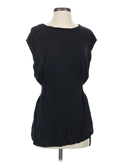 Pre-owned Vitamin A Short Sleeve Top Black Boatneck Tops