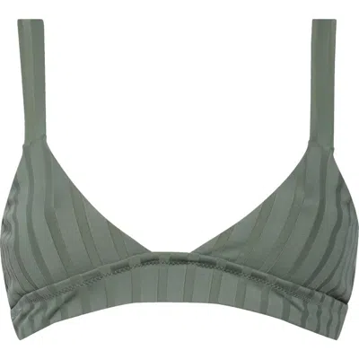Vitamin A ® Sienna Bralette Bikini Top In Aloe Green