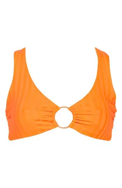 Vitamin A ® Skylar Ring Swim Top In Tangerine
