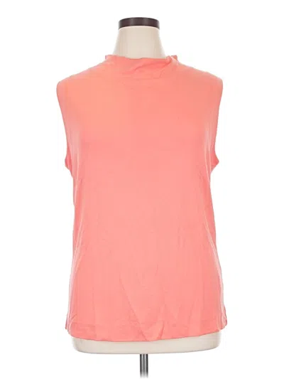 Pre-owned Vitamin A Sleeveless Top Orange Cowl Neck Tops