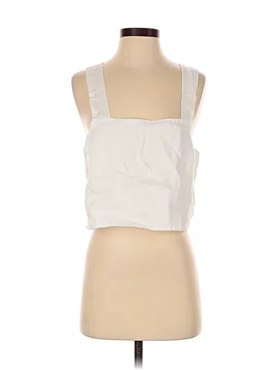 Pre-owned Vitamin A Sleeveless Top White Square Neckline Tops