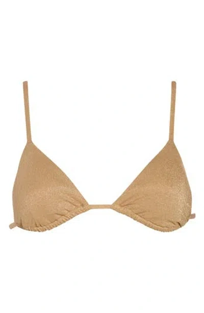 Vitamin A ® Sol Triangle Bikini Top In Golden Glow