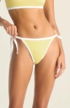 Vitamin A ® Stella Tie Side Bikini Bottoms In Banana Cream
