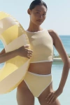 Shop Vitamin A Summer Crop Swim Top In Yellow