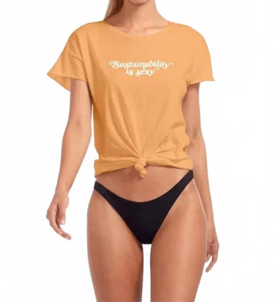 Vitamin A Sustainability Is Sexy Shirt In Topaz In Yellow