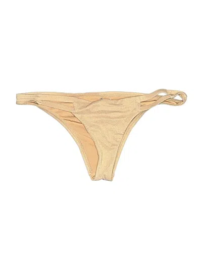 Pre-owned Vitamin A Swimsuit Bottoms In Gold