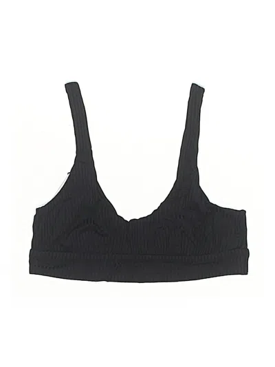 Pre-owned Vitamin A Swimsuit Top Black Swimwear