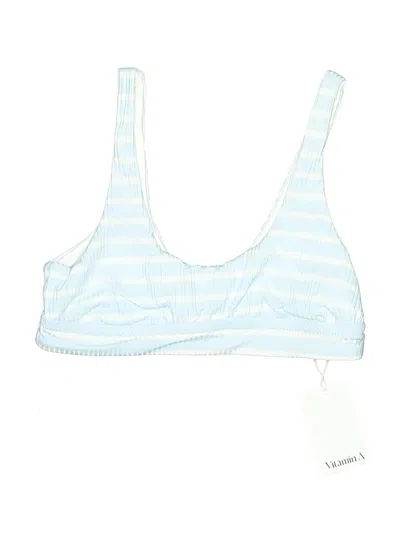 Pre-owned Vitamin A Swimsuit Top Blue Swimwear