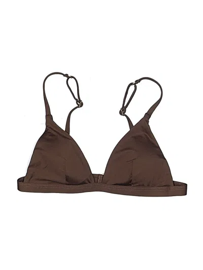 Pre-owned Vitamin A Swimsuit Top Brown Swimwear