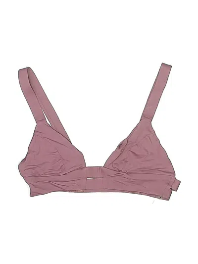 Pre-owned Vitamin A Swimsuit Top Burgundy Swimwear