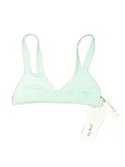 Pre-owned Vitamin A Swimsuit Top Green Swimwear