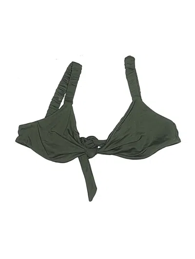 Pre-owned Vitamin A Swimsuit Top Green Swimwear