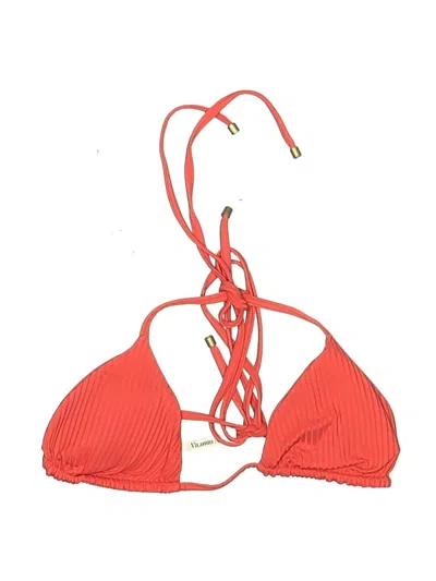 Pre-owned Vitamin A Swimsuit Top Orange Swimwear