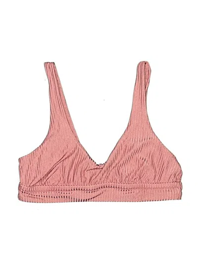 Pre-owned Vitamin A Swimsuit Top Pink Swimwear