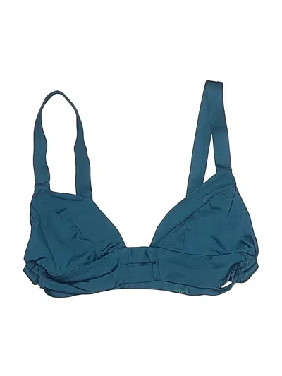 Pre-owned Vitamin A Swimsuit Top Teal Swimwear