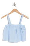 Vitamin A ® Tallows Crop Cover-up Top In Celeste