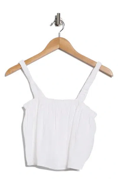 Vitamin A ® Tallows Crop Cover-up Top In White