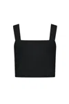 Vitamin A Tallows Crop Top Black In Black
